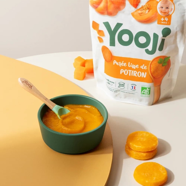 Purée lisse de potiron bébé 4 mois